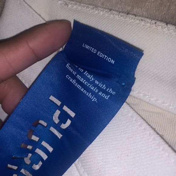 Limited Edition White Purple Brand Label Jeans - Picture 7 of 9